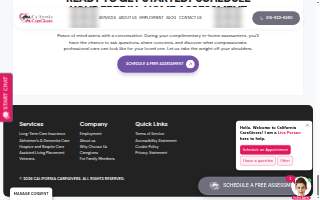 California CareGivers website