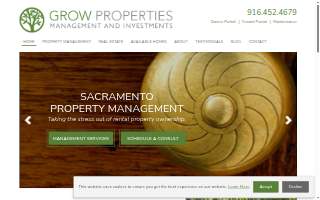 Grow Properties Management and Investments of Carmichael website