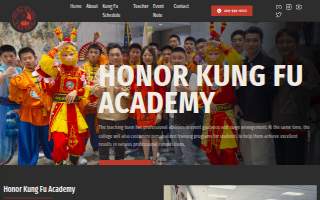 Honor Kung Fu Academy of Florin website