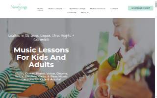 NewSongs Music School: Laguna website