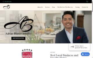Adrian Blanco Jewelry website