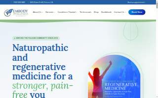 Embody Wellness website