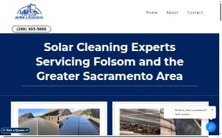 Folsom Solar Cleaning website