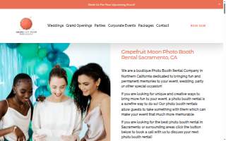 Grapefruit Moon Photobooth website