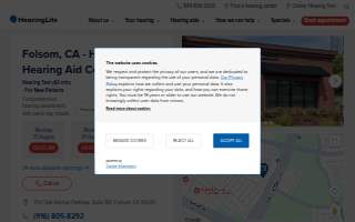 HearingLife Hearing Aid Center of Folsom CA website