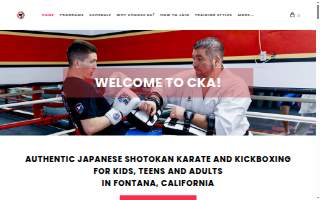 Claycomb Karate & Kickboxing Academy Fontana website