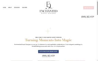 Enchanted Event Designs website