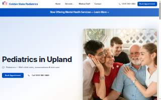 Golden State Pediatrics and Family Medicine website