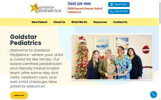 Goldstar Pediatrics website
