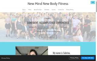 New Mind New Body Fitness website