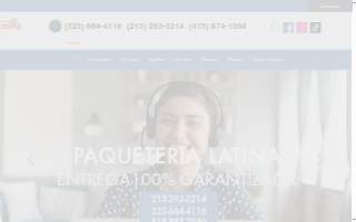 Paqueteria Latina of Fontana website