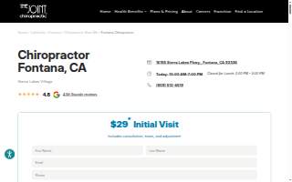 The Joint Chiropractic website