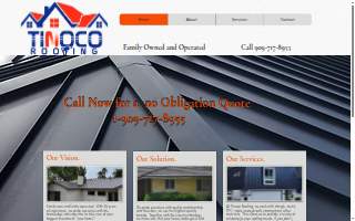 Tinoco Roofing website