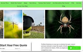 TruPest Solutions of Fontana website
