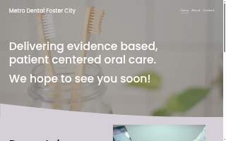 Metro Dental Foster City website