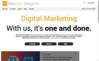 WebSight Design, Inc. of Foster City website