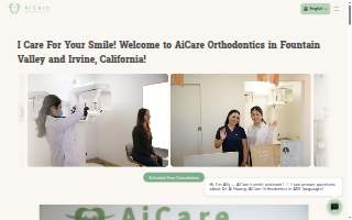 AiCare Orthodontics website