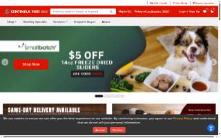 Centinela Feed & Pet Supplies of Fountain Valley website