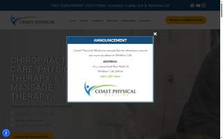 Coast Physical Medicine - Fountain Valley website