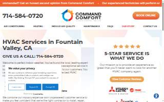 Command Comfort website