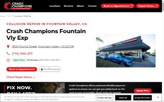 Crash Champions Collision Repair Fountain Vly Exp website