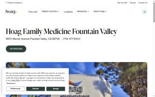 Hoag Medical Group - Fountain Valley website