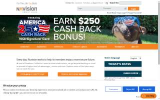 NuVision Federal Credit Union of Fountain Valley website