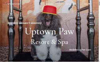 Uptown Paw Resort & Spa website
