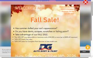 DG Auto Body & Paint Inc website