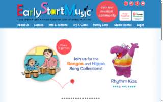 Early Start Music (Fremont) website