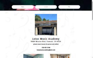 Lotus Music Academy website