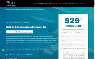 The Joint Chiropractic website