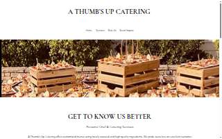 A Thumbs Up Catering LLC website