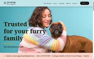 Armstrong Pet Hospital website