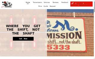 B & M Custom Transmissions website