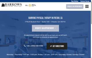 Barrows Training & Education Physical Therapy Fresno website