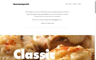 Classic Catering at 625 website