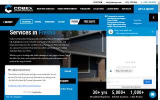 Cobex Construction Group of Fresno website