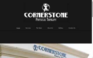 Cornerstone Physical Therapy website