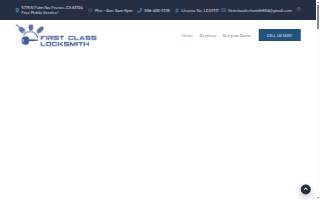 First Class Locksmith website