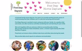 First Step Day Care website