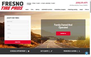 Fresno Tire Pros website