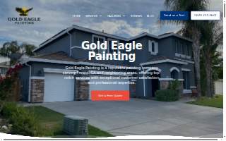 Gold Eagle Painting website