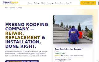 Grandmark Roofing website