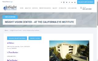 InSight Vision Center - Fresno website