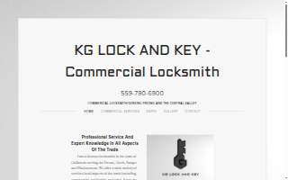 KG Lock and Key - Commercial Locksmith website
