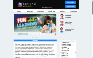 Kids Kare River Bluff website