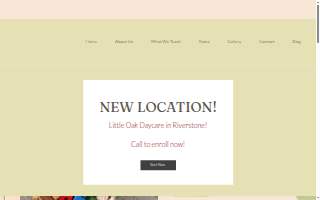 Little Oak Daycare website