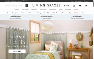 Living Spaces of Fresno website
