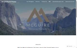 McGuire Physical Therapy website